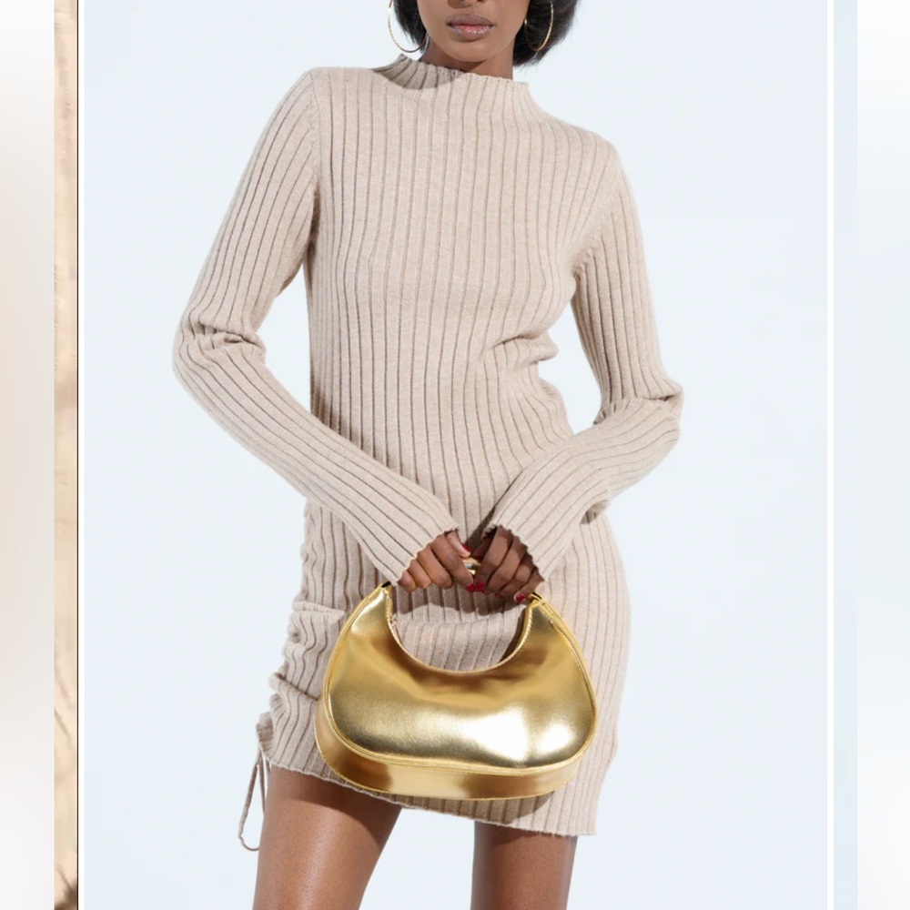 New Akira CHIC IS MY MIDDLE NAME KNIT DRESS - Picture 7 of 15